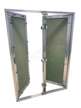 Люк под покраску Хаммер Гиппократ для установки в потолок, 2 створки, съёмная перегородка 1200*1200 Люк под покраску Хаммер Гиппократ для установки в потолок, 2 створки, съёмная перегородка 1200*1200