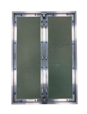 Люк под покраску Хаммер Гиппократ для установки в потолок, 2 створки, съёмная перегородка 1200*1200 Люк под покраску Хаммер Гиппократ для установки в потолок, 2 створки, съёмная перегородка 1200*1200