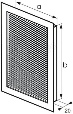 с перфорацией Кружок врезная 100*200, RAL 8017 глянцевый с перфорацией Кружок врезная 100*200, RAL 8017 глянцевый