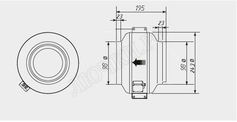 Вентилятор Vent 100NK Вентилятор Vent 100NK